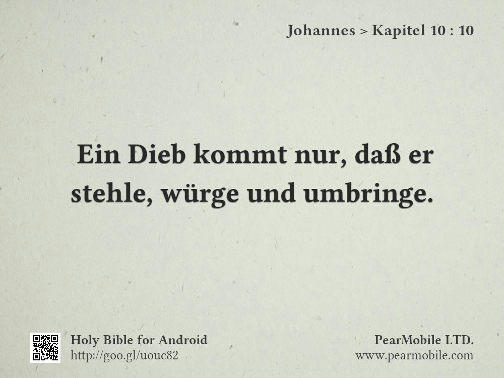 Johannes, Kapitel 10:10